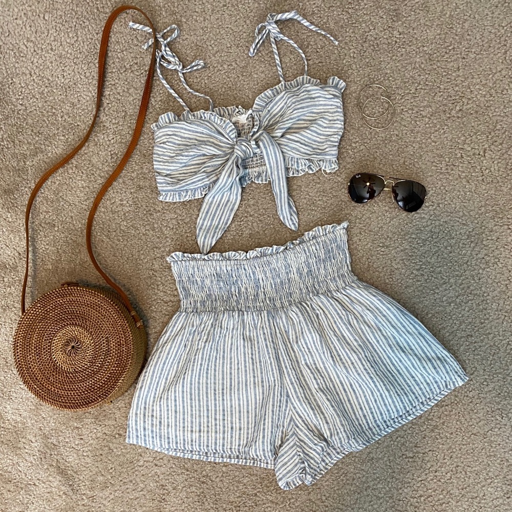 Cotton Candy LA Stripped Two Piece